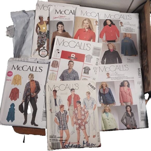McCalls Patterns  Lot Set Of 8 Some Been Cut But All Is There Lot 1 - Picture 1 of 9